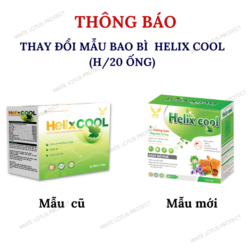 Siro giúp bổ phế, giảm ho - Helix Cool (H/20 ống)