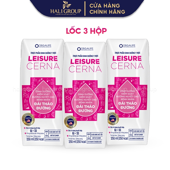 Lốc 3 Hộp Leisure Cerna (250ml/Hộp)