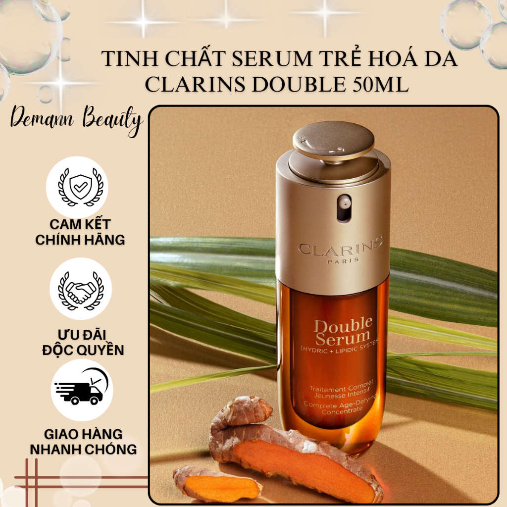 Tinh chất serum trẻ hoá da Clarins Double 50ml