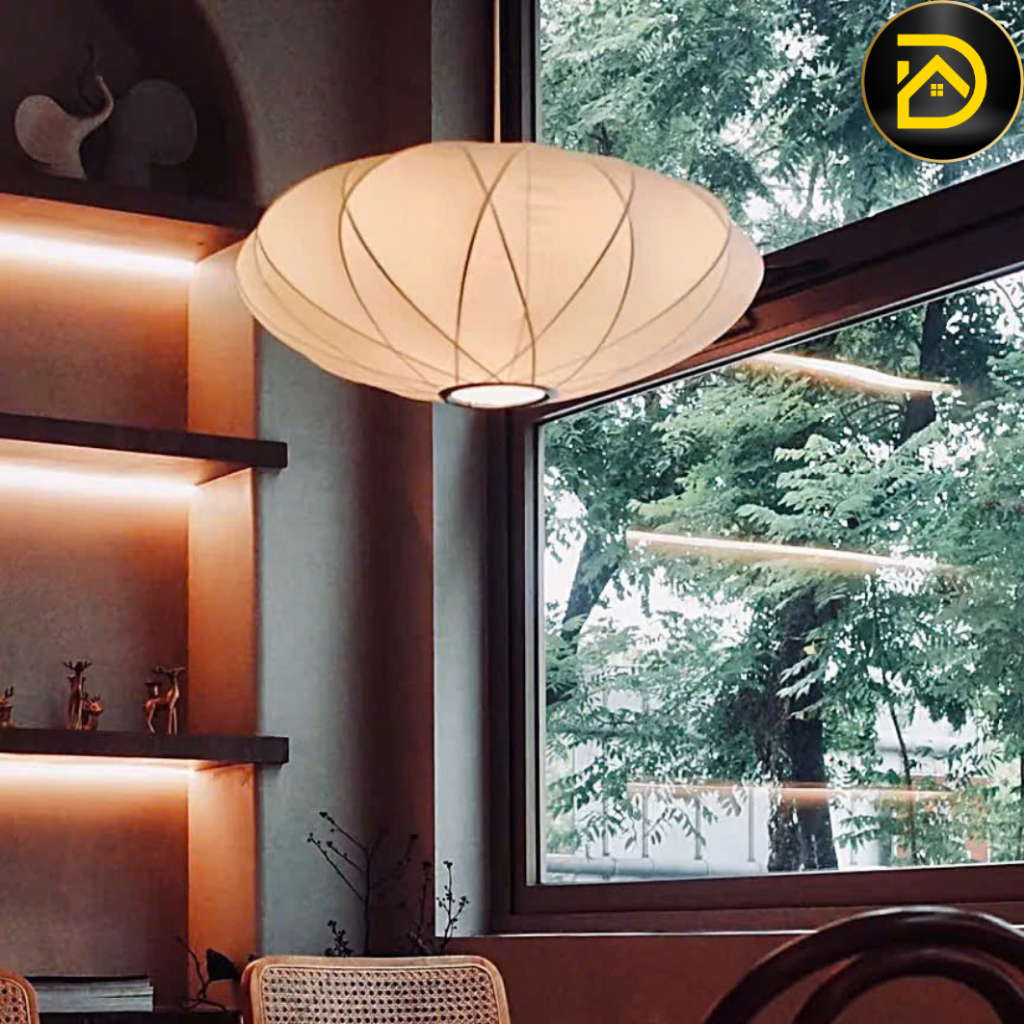 Đèn thả trần decor trang phí phòng khách quán cafe phòng ngủ cổ điển vintage kiểu đèn lồng hội an