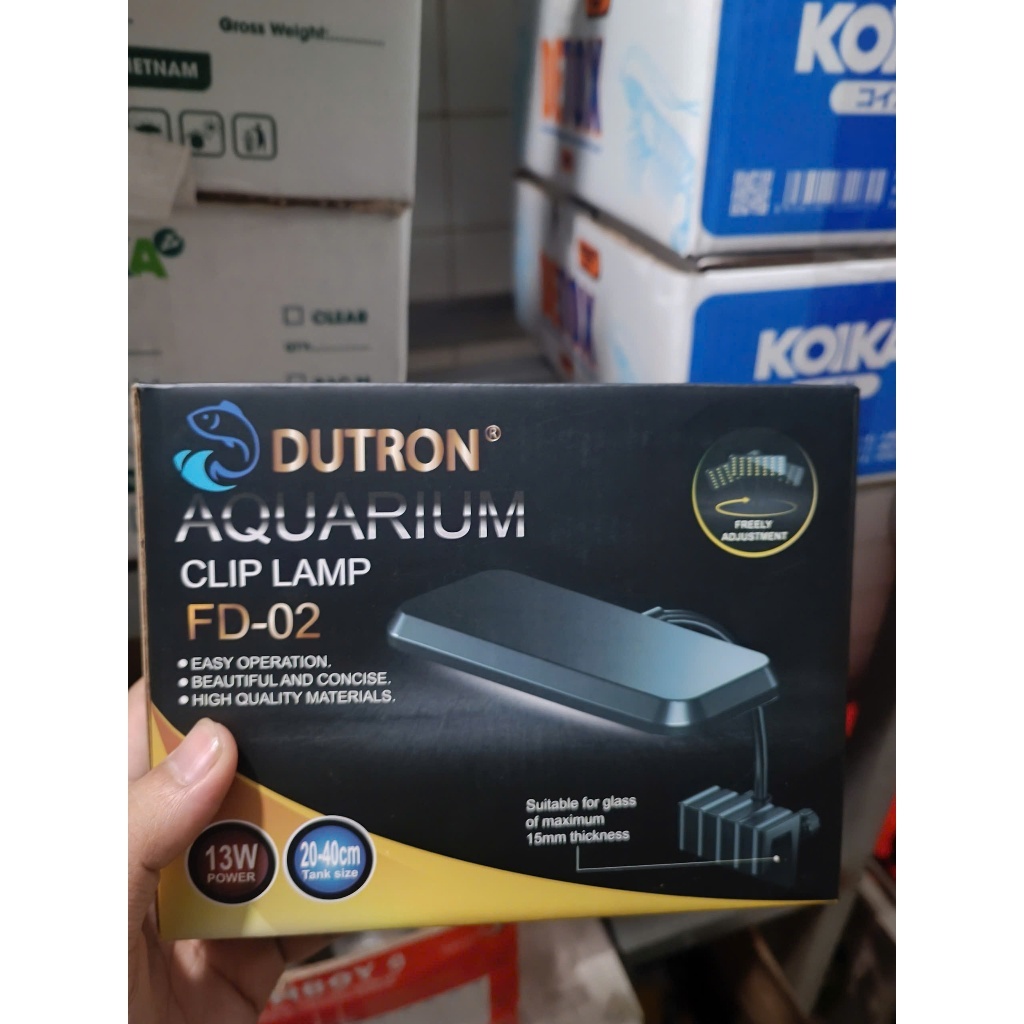 🐠🐟DUTRON AQUARIUM CLIP LAMP FD-02 đỏ cá không đỏ nước dùng cho hồ cá thủy sinh🐠🐟