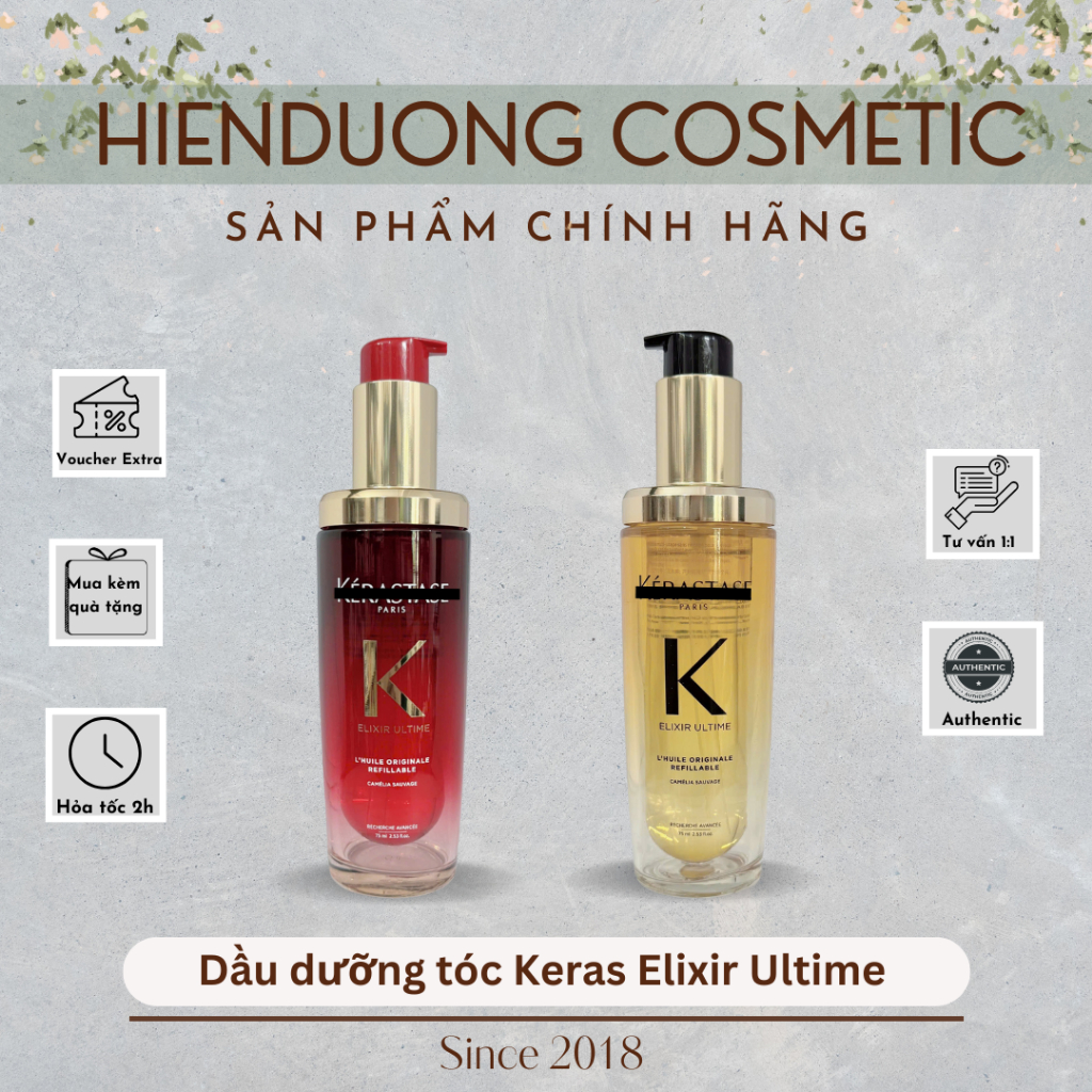 Dầu Dưỡng Tóc Keras Elixir Ultime 30ml/75ml (Bản mới)