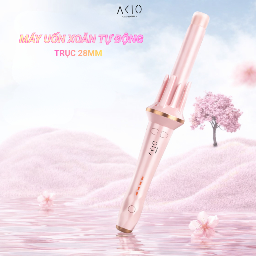 (THANH LÝ) Máy Uốn Tóc Xoăn Tự Động AKIO trục 28mm , 32mm