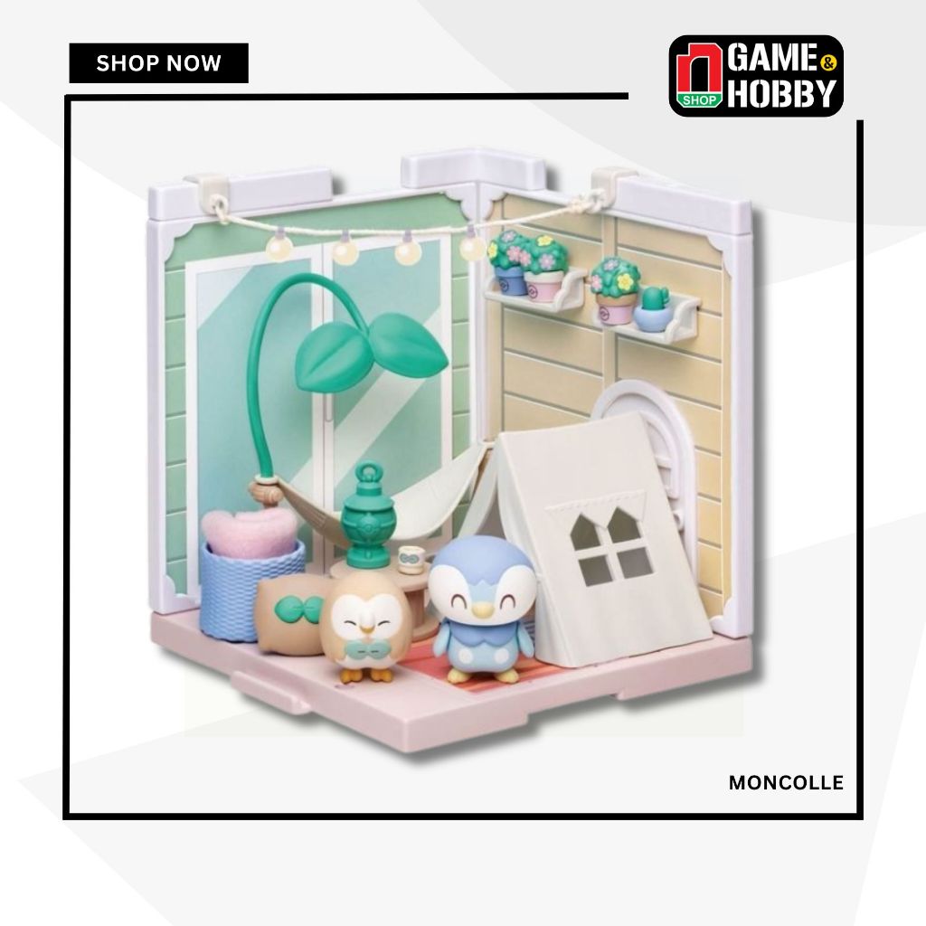 Pokemon Pokepeace House Veranping Terrace Rowlet & Piplup - Sản phẩm chính hãng Takara Tomy