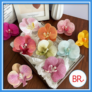 [Bán Sỉ] Set 10/20 Đầu Hoa Lan Hồ Điệp Trang Trí Tháp Bánh, Hộp Quà – Phụ Kiện Decor Hàn Quốc 02172-1