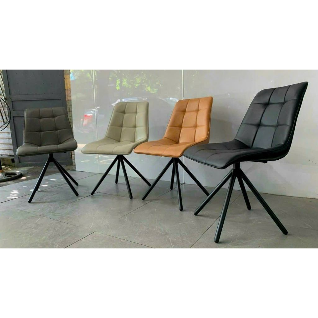 Ghế ăn mora loft chân trụ xoay,ghế decor