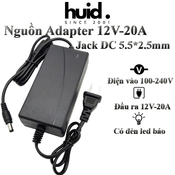 Nguồn Adapter 12V-20A