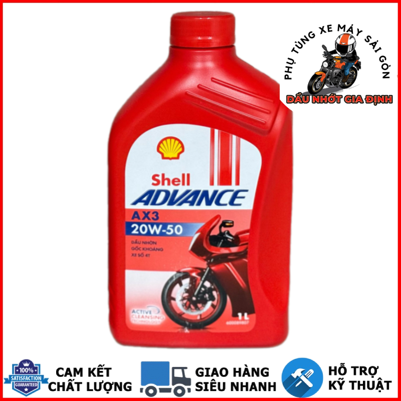 Nhớt xe số SHELL ADVANCE AX3 20W50
