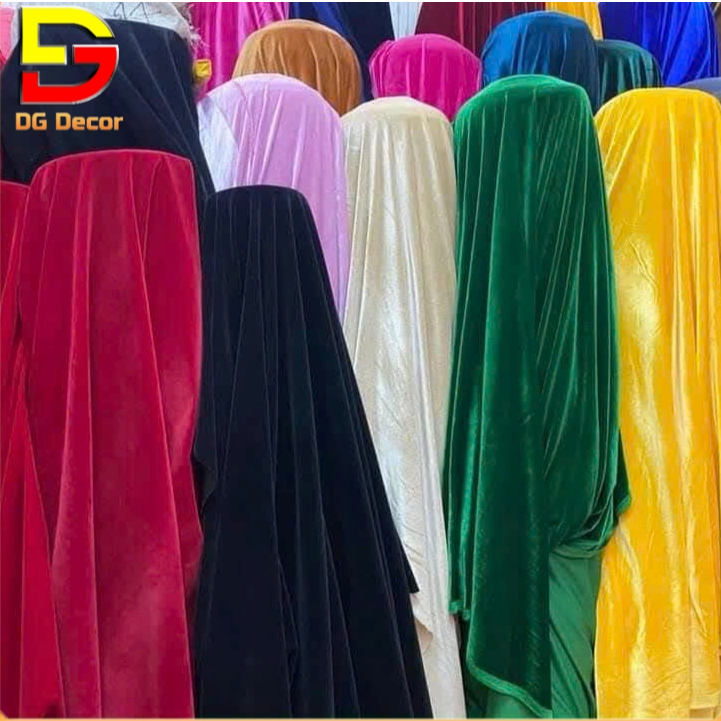 (HỎA TỐC) Vải Nhung Lông Khổ 1m6 FULL Màu Đẹp Decor Tết Phông Nền Trang Trí Sự Kiện DG-899