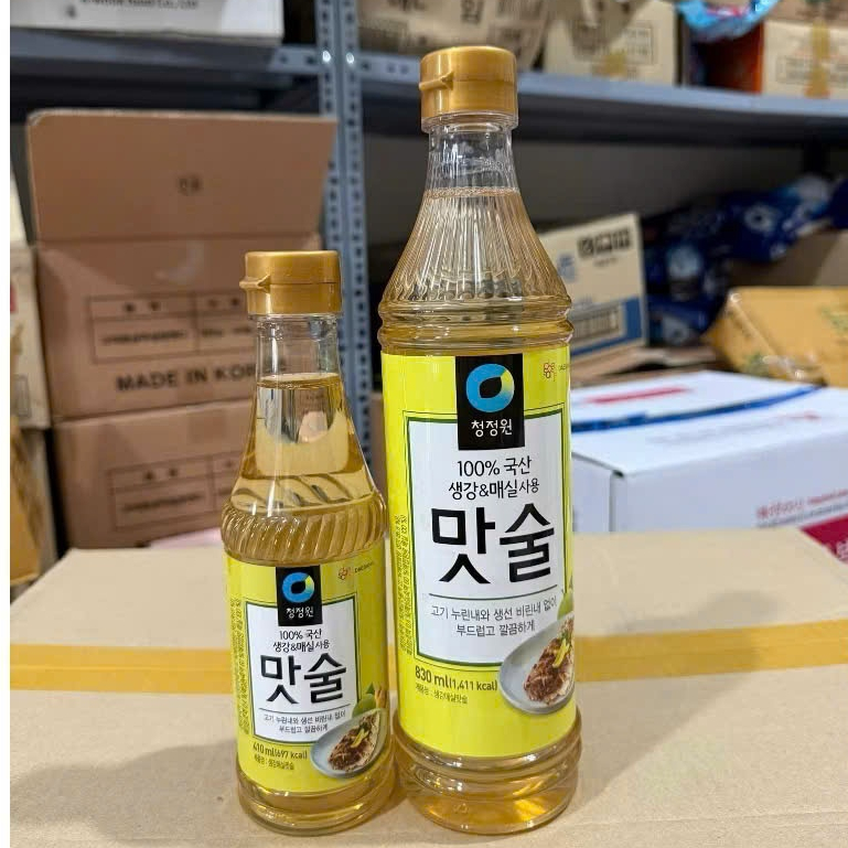 Rượu nấu ăn chiết xuất mơ gừng Hàn Quốc 410ml