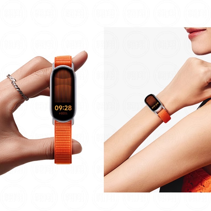 Dây dệt Nylon Xiaomi, Snap To Change, Thân thiện với da & thoáng khí, dành cho Xiaomi Band 8/9