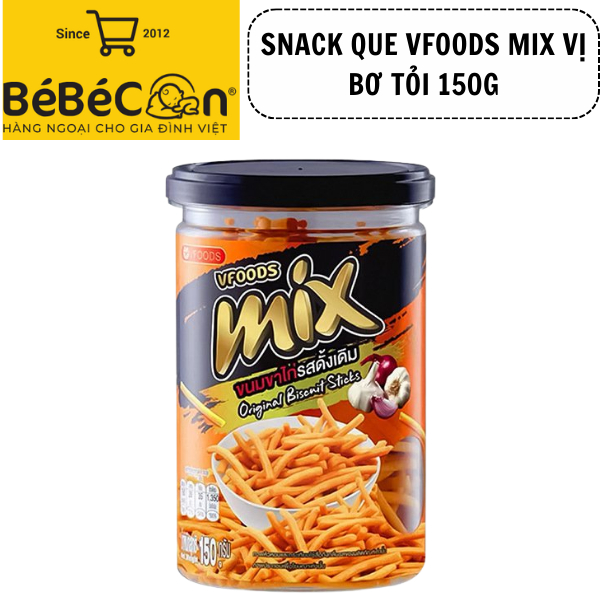 SNACK QUE VFOODS MIX VỊ BƠ TỎI 150G