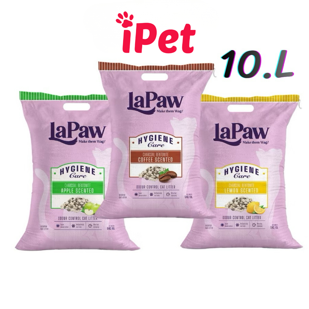Cát Vệ Sinh LAPAW Thang Hoạt Tính Khử Mùi 10L/5KG Cho Mèo - iPet Shop