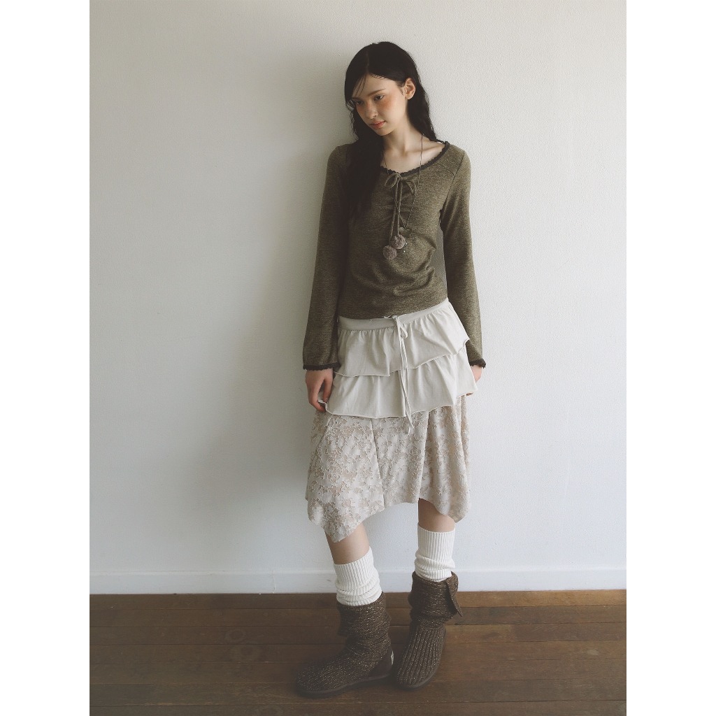 CHÍNH HÃNG ÁO TAY DÀI STILLA LACE L/S BAD:BLUE HÀN QUỐC | BigBuy360 - bigbuy360.vn