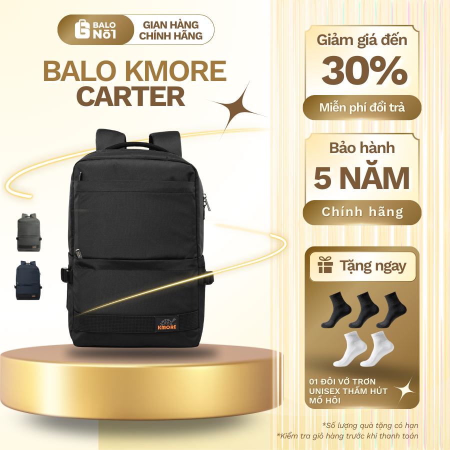 [KMORE] Balo Laptop 15,6 inch Kmore The Carter