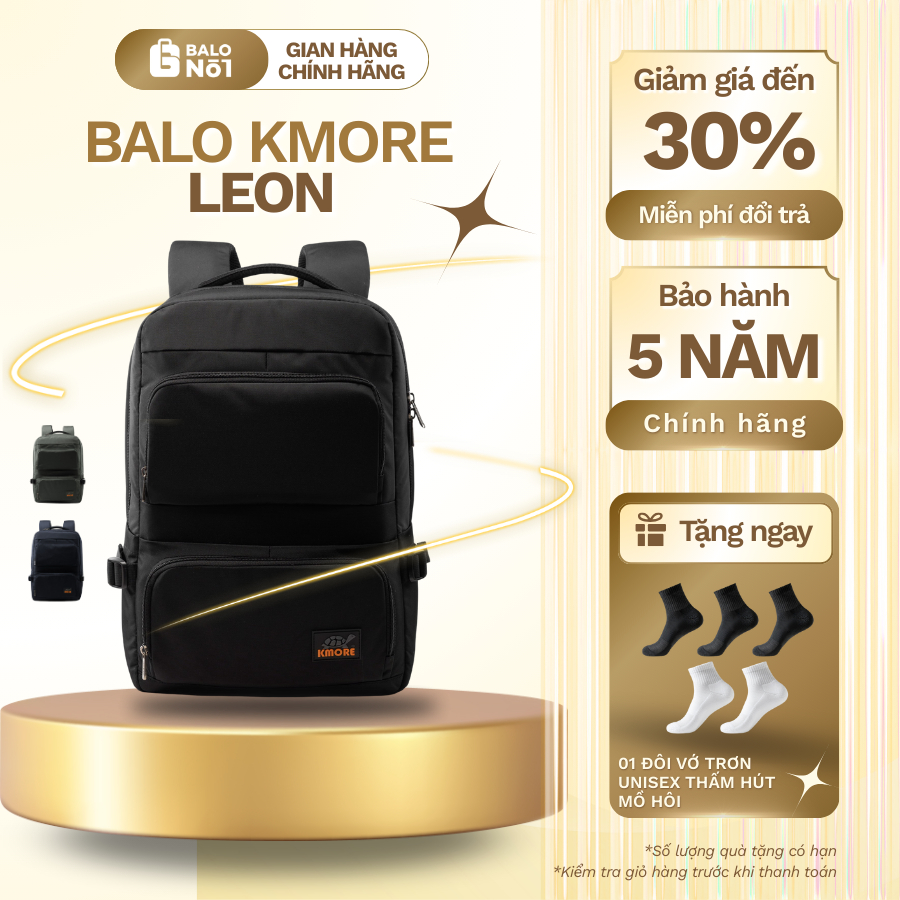 [KMORE] Balo Laptop 15.6 inch Kmore The Leon