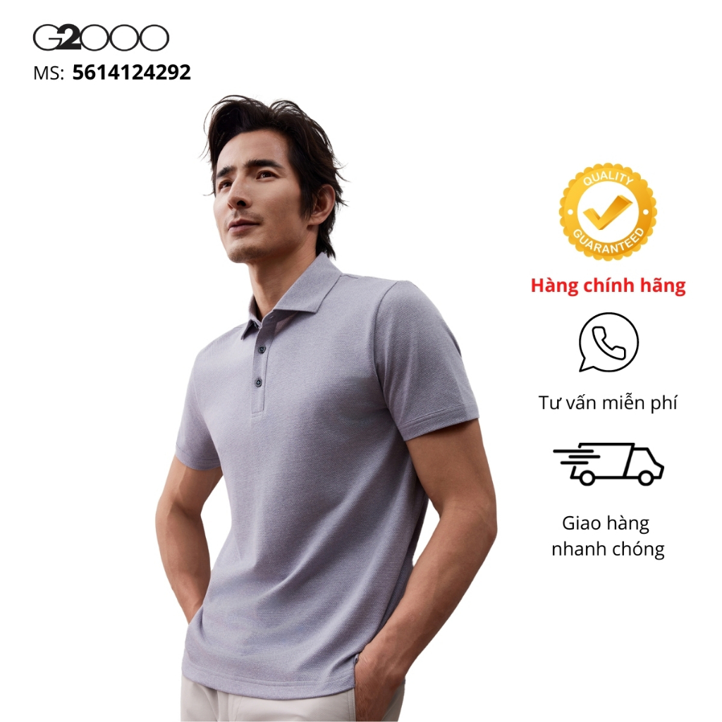 Áo Polo Nam G2000 (5614124292) Tay Ngắn Màu Xám