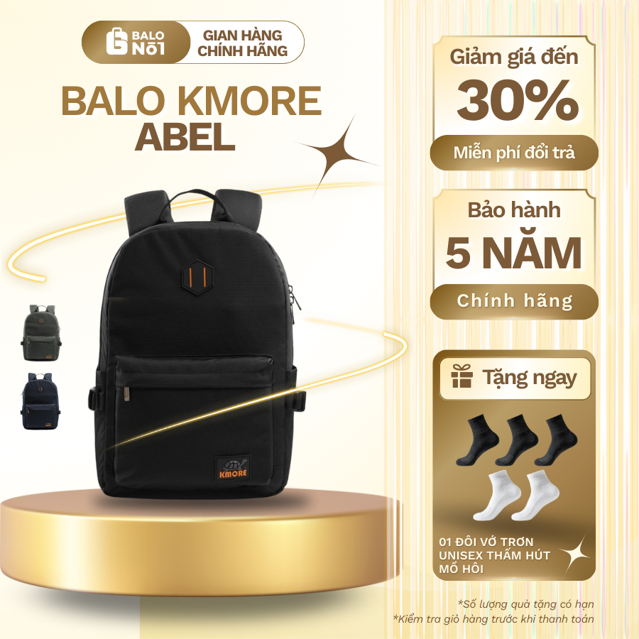 [KMORE] Balo Thời Trang Đi Học - Đi Làm The Abel Kmore