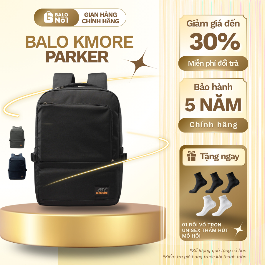 [KMORE] Balo Laptop 15.6 inch Kmore The Parker
