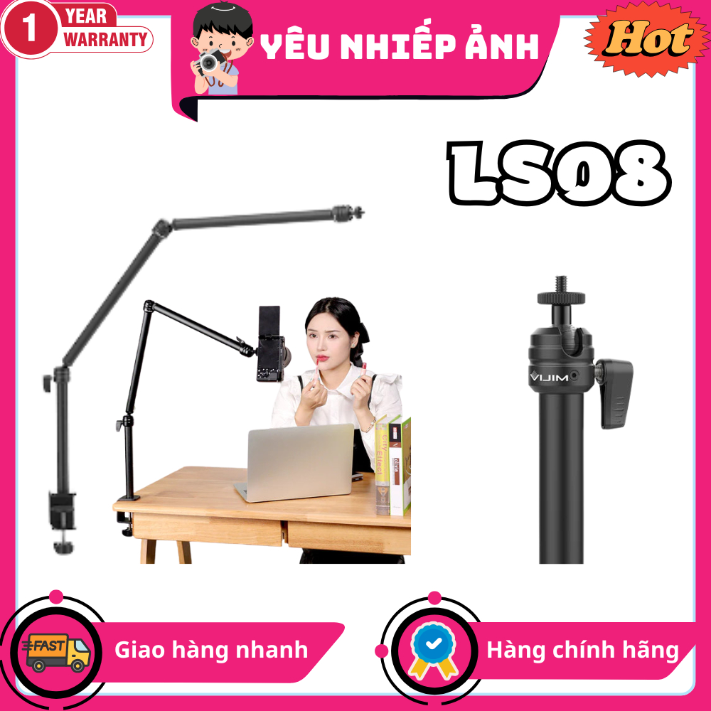 VIJIM LS08 - Giá Đỡ Kẹp Bàn Đa Năng - Hàng Chính Hãng