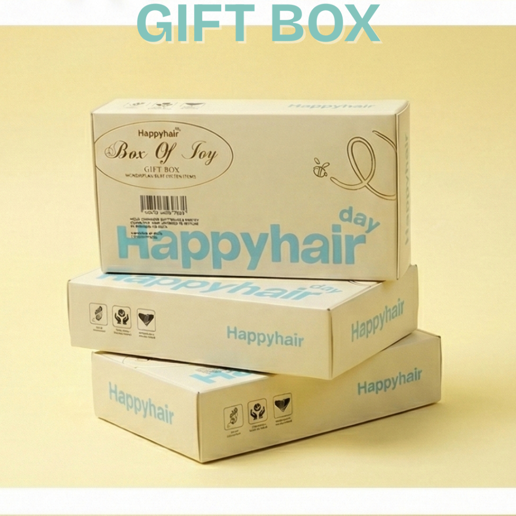 (GIFT BOX) Hộp quà dành cho sản phẩm chăm sóc Tóc Happyhair day - Baehair - Scrubie