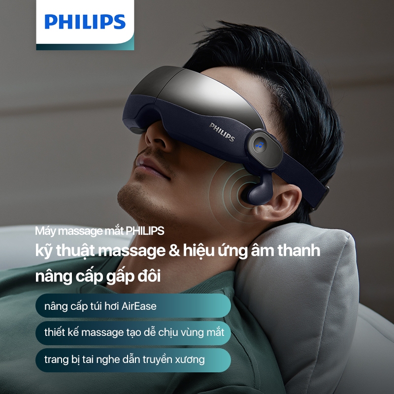 Máy Massage mắt Philips PPM2702 | Hàng chính hãng. Bảo hành 2 năm chính hãng.
