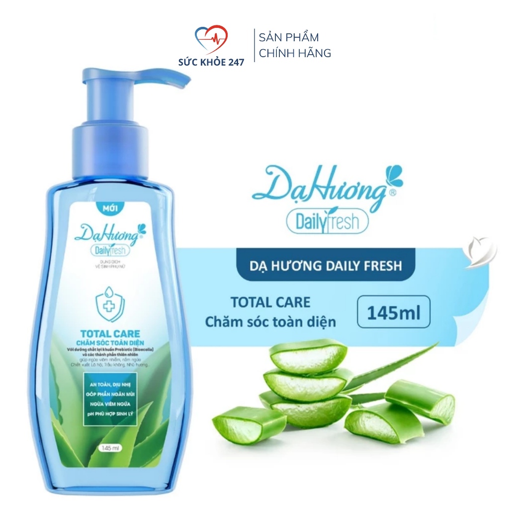 Dung Dịch Vệ Sinh Phụ Nữ Dạ Hương Daily Fresh Total Care 145ml - Dịu nhẹ