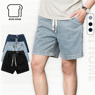  Quần short jeans nam cao cấp BAMIHOME quần đùi Jean vải dày dặn không bay màu dễ phối đồ QJ03 