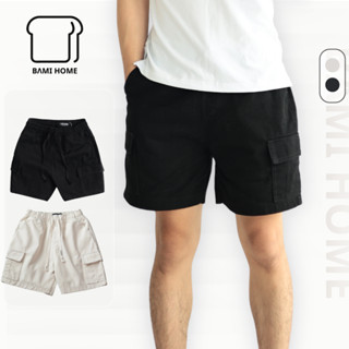  Quần short kaki nam LIAM BAMI HOME quần kaki túi hộp lưng chun co giãn form trên gối QK17 