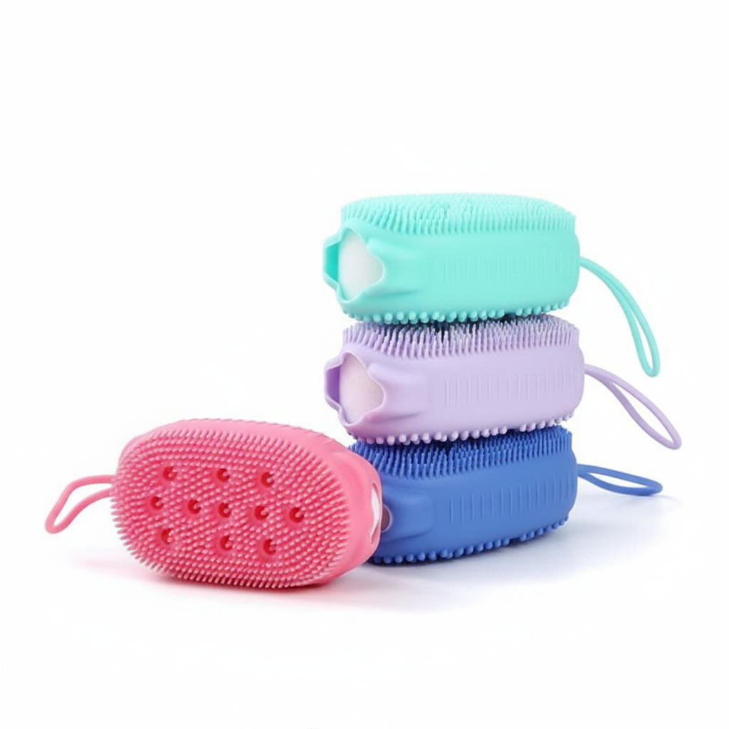 Bông Tắm Silicon 2 Mặt | Platinum Silicone Kháng Khuẩn Cao Cấp | MaxHome Gia Dụng