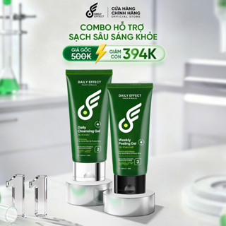   Combo Sữa Rửa Mặt + Tẩy Tế Bào Chết Cho Da Dầu Mụn  - DAILY EFFECT  120ml + 120ml  