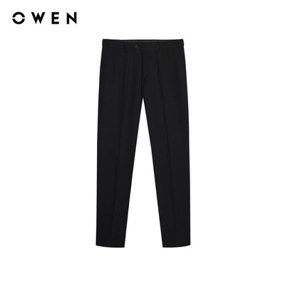 Owen - Quần tây Slim Fit QS257078 màu Đen chất liệu Nano
