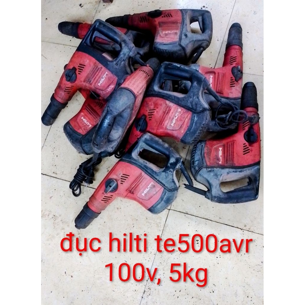 (máy cũ, thanh lý) máy đục bê tông te 500avr, hilti, 100v