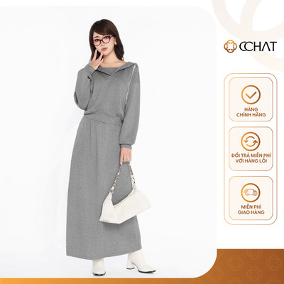 Set Đồ Nữ 𝐂𝐂𝐇𝐀𝐓 Dáng Suông A Mira Áo Hoodie Chất Liệu Cotton Mềm Mại 25BDI2006ST