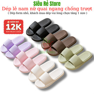  Dép đi trong nhà nam nữ Siêu Rẻ Store Dép lê mang văn phòng du lịch dã ngoại chống trơn trượt giá rẻ 