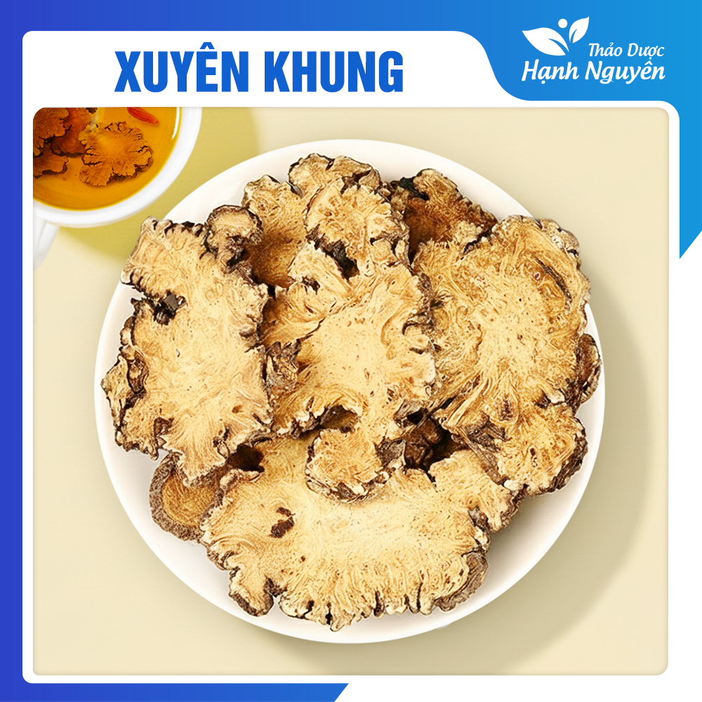 Xuyên khung thái lát 1kg, khô, sạch, thơm, giúp lưu thông khí huyết, máu, giảm đau đầu, điều kinh