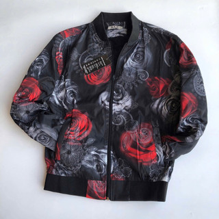 Áo khoác nam Bomber đen trắng