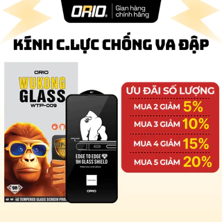 Kính Cường Lực iPhone ORIO WUKONG Khung Tự Dán Tự Động Lọc Bụi , Chống Va Đập Mạnh , Hạn Chế Vân Tay