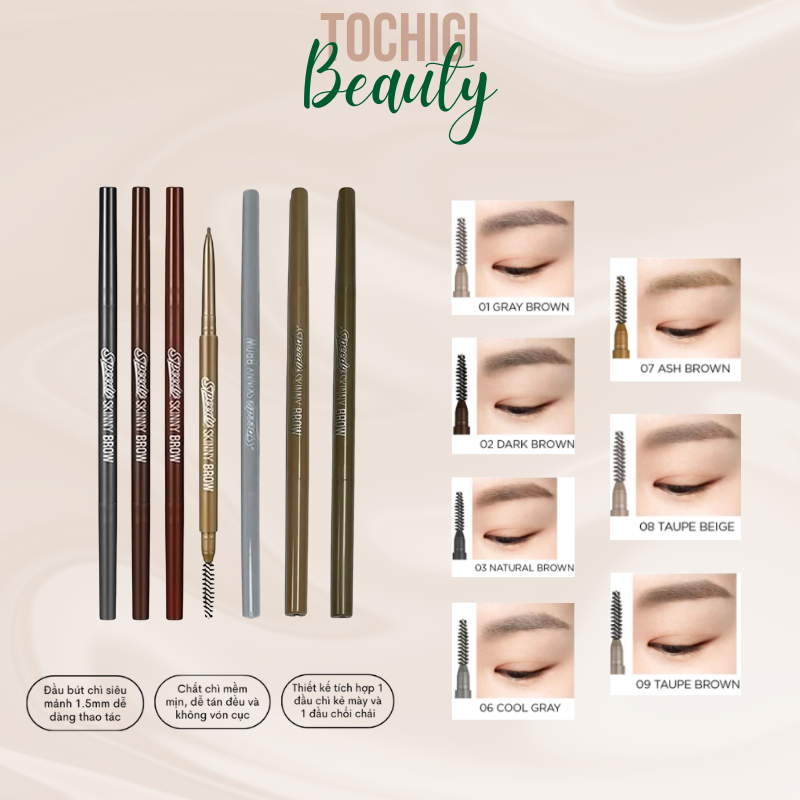 Chì kẻ lông mày PERIPERA SPEEDY SKINNY BROW 0.05g