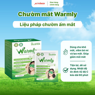  Chườm Mắt Warmly Mặt Nạ Mắt tiện lợi dễ sử dụng giúp thư giãn giảm khô mỏi mắt 