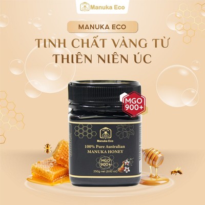 Mật Ong Manuka MGO 900+ Úc, nguyên chất tự nhiên giúp tăng đề kháng - bảo vệ hô hấp 250g/500g