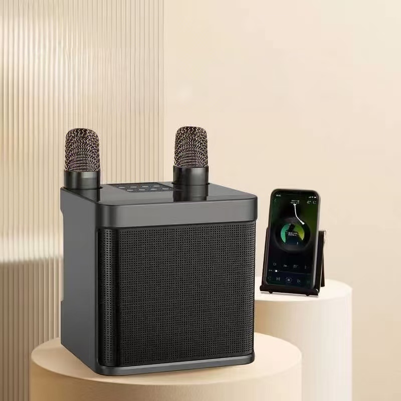 Loa karaoke bluetooth YS203,Karaoke Di Động Microphone Không Dây Kép Bluetooth Loa Chuyên Nghiệp