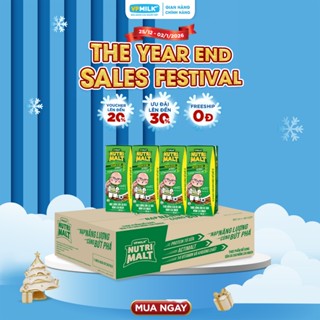  Sữa ca cao mầm lúa mạch đen VPMilk Nutrimalt 180ml  thùng 48 hộp  