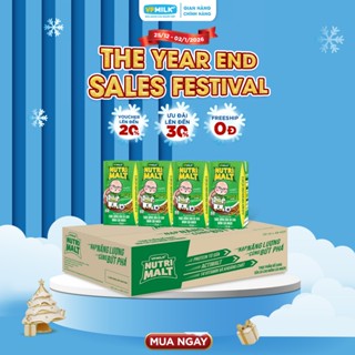   Thùng  Sữa Ca Cao Mầm Lúa Mạch Đen Nutrimalt Cho Bé Từ 1 Tuổi 110ml x 48 hộp 
