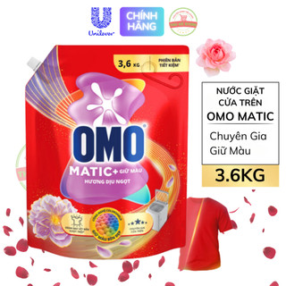  Nước Giặt OMO MATIC Cửa Trên Chuyên Gia Giữ Màu  Đỏ  - Túi 3.6KG 