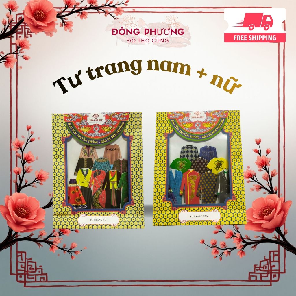Vàng Mã Mini Bộ Quần Áo, Giày Nón Nam Nữ – Tư Trang Ông Bà