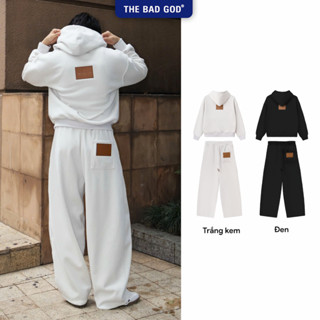   NEW ARRIVALS  Set Áo Khoác Hoodie The Bad God SILEN Màu Đen Xám Unisex - Form Boxy -Nỉ Nhung Dày Ấm 