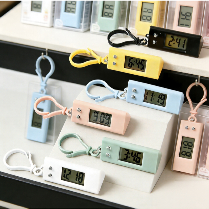 Aanadel📢Đồng hồ treo tường mini hoạt hình đơn giản nhỏ gọn dành cho học sinh