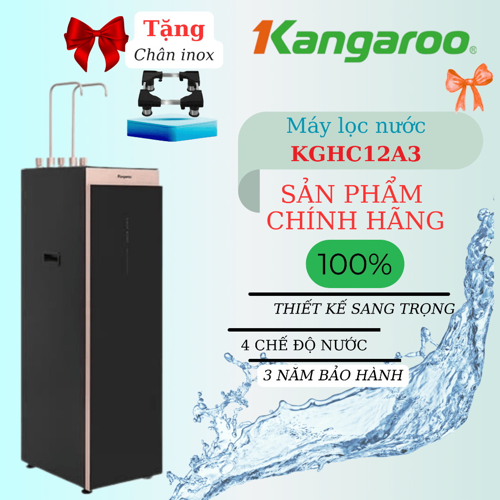 Máy Lọc Nước Kangaroo KGHC12A3 ion kiềm - HÀNG TỒN KHO 98% CẤN NHẸ - HCM LẮP MIỄN PHÍ - 12a3