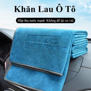 Khăn lau ô tô chuyên dụng BELLAYA vải lông cừu siêu thấm hút lau xe không trầy sơn không để lại xơ vải